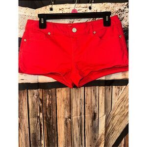 Vtg Aeropostale shorty shorts micro red size 9-10 juniors  Y2K 90’s
